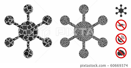 Network node Composition Icon of Uneven Items Network node Composition Icon of Uneven Items 60669374
