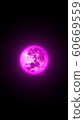 Pink of the full moon background. 60669559