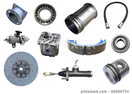 Lot of new auto spare parts. Set with many isolated items for shop or aftermarket. Lot of new auto spare parts. Set with many isolated items for shop or aftermarket. 60669754