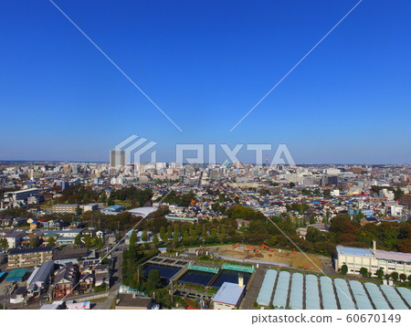 "Tachikawa cityscape" taken from the sky with a drone (5-chome, Tachikawa-shi, Tokyo) "Tachikawa cityscape" taken from the sky with a drone (5-chome, Tachikawa-shi, Tokyo) 60670149