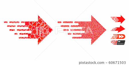 Express right movement Composition Icon of Raggy Items Express right movement Composition Icon of Raggy Items 60671503