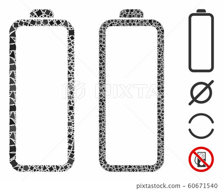 Empty battery Composition Icon of Abrupt Parts 60671540