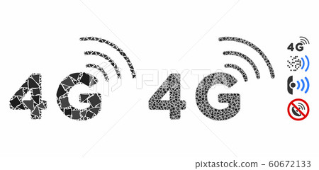 4G Composition Icon of Rugged Items 60672133