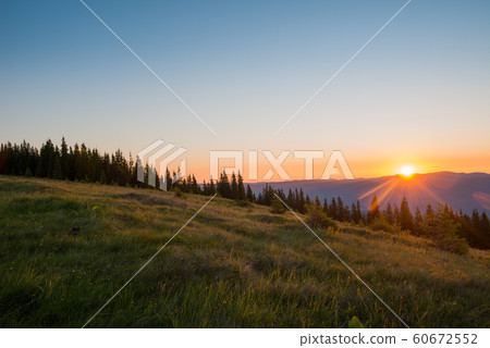 summer landscape mountains 60672552