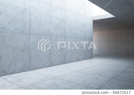blank concrete space interior, 3d rendering blank concrete space interior, 3d rendering 60672617