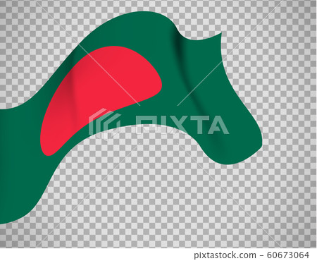 Bangladesh flag on transparent background 60673064