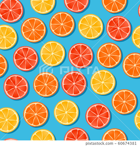 vector illustration of seamless background with citrus vector illustration of seamless background with citrus 60674381