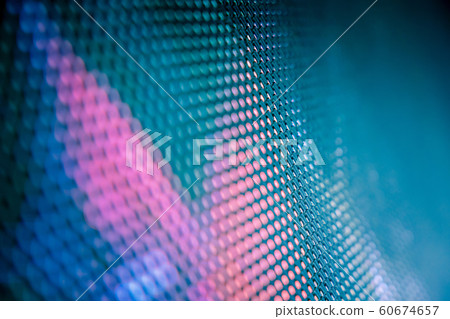 CloseUp LED blurred screen. LED soft focus 60674657