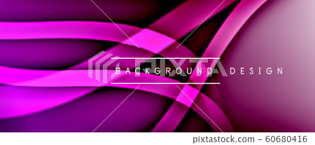 Dynamic trendy fluid color gradient abstract background with flowing wave lines. Vector Illustration Dynamic trendy fluid color gradient abstract background with flowing wave lines. Vector Illustration 60680416