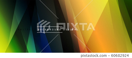 Dynamic trendy simple fluid color gradient abstract background with line effects. Vector Illustration For Wallpaper, Banner, Background, Card, Book Illustration, landing page 60682924