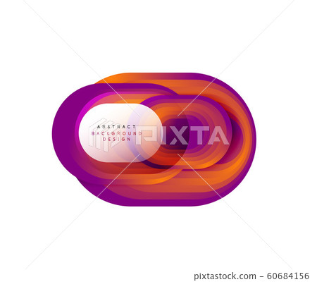 Vector abstract geometric bubble banner created with round shapes. Trendy simple button. Illustration For Wallpaper, Banner, Background, Card, Book Illustration, landing page 60684156