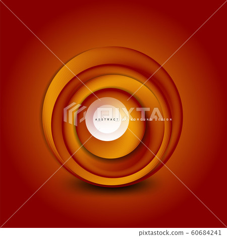Vector swirl circle banner, 3d style abstract sphere or round shape icon or background templates. Vector Illustration For Wallpaper, Banner, Background, Card, Book Illustration, landing page 60684241