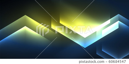 Neon shiny color lines background. Abstract colorful web template Geometric modern technology concept. Neon shiny color lines background. Abstract colorful web template Geometric modern technology concept. 60684547