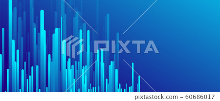 Fluid gradient lines, rain design concept, thin lines, dynamic template. Vector Illustration For Wallpaper, Banner, Background, Card, Book Illustration, landing page 60686017