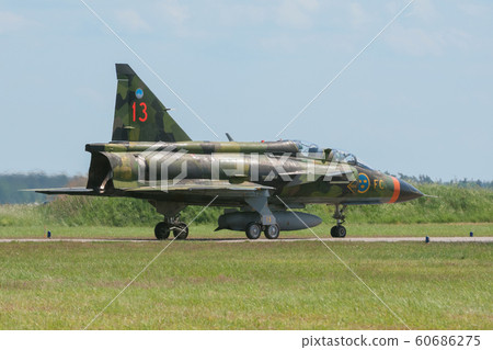 Swedish Air Force Serve Sk37 Bigen Taxiing Swedish Air Force Serve Sk37 Bigen Taxiing 60686275