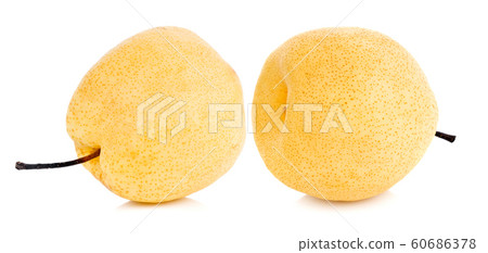 pears isolated on white background. Chinese pear 60686378