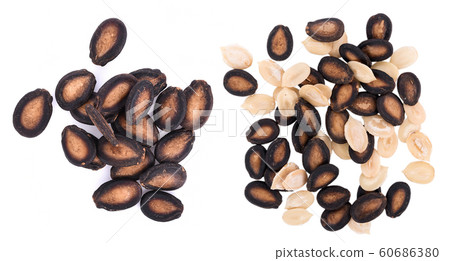 watermelon seeds isolated on white background 60686380