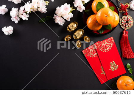 Chinese new year festival decorations  60687615