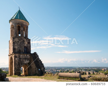 Bell tower of Bagrati Cathedral. UNESCO world heritage site and famous landmark. Bell tower of Bagrati Cathedral. UNESCO world heritage site and famous landmark. 60689733