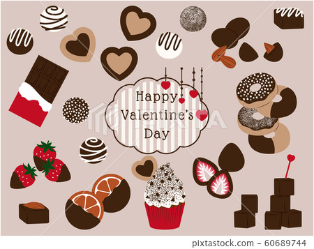 Valentine illustration set 60689744