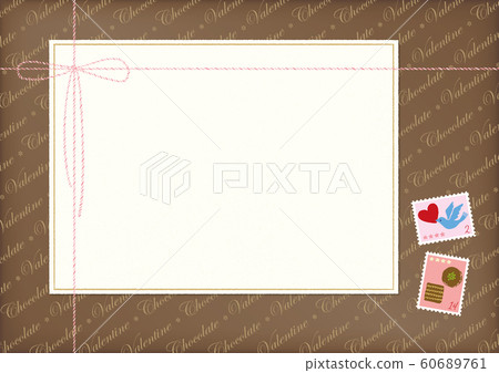 Valentine hand-drawn frame without horizontal letters Valentine hand-drawn frame without horizontal letters 60689761