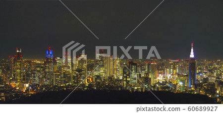 新宿摩天大樓夜景2019年12月 60689927