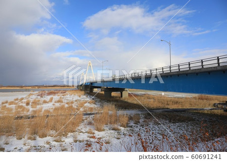 Ishikari estuary bridge Ishikari estuary bridge 60691241
