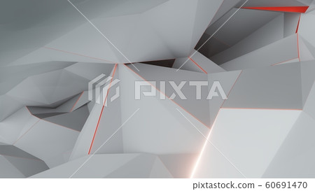 Background of triangles with luminous edges Background of triangles with luminous edges 60691470