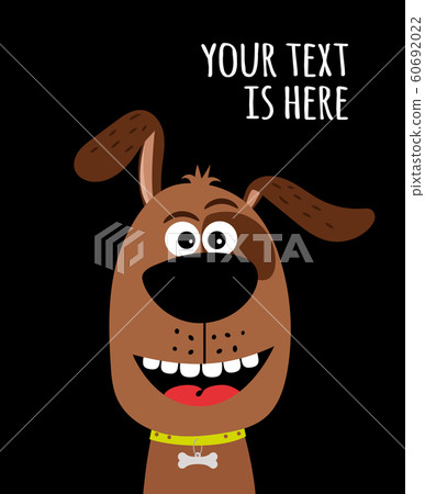 Cute dog card with bone charm Cute dog card with bone charm 60692022