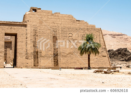 Temple Medinet Habu Egypt Luxor of Ramesses III is an important New Kingdom period structure in the West Bank of Luxor 60692618