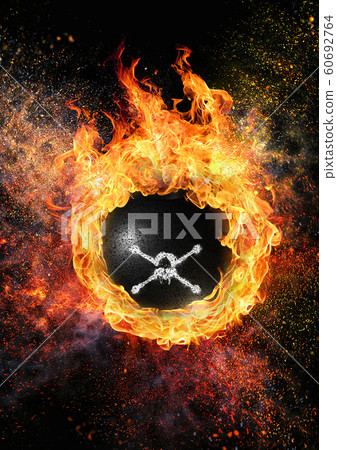 炸彈爆炸瞬間的特寫 60692764