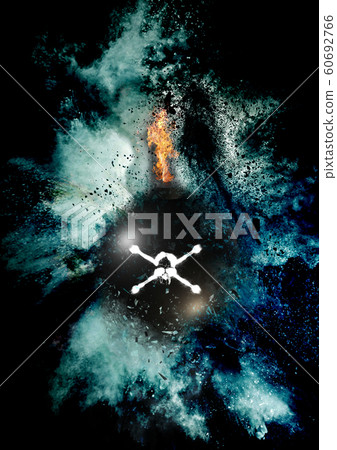 炸彈爆炸瞬間的特寫 60692766