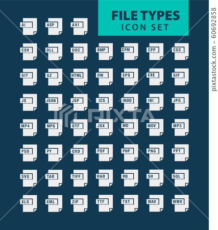 file type Icon set 60692858