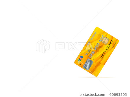 Credit cart diagonal_yellow 60693303