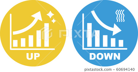 Up Down Graph Stock Illustration