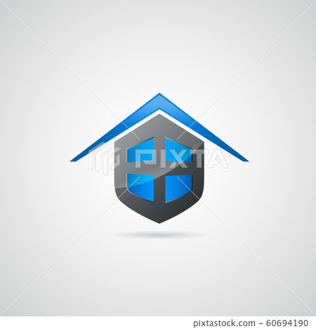 Home shield symbol logo Home shield symbol logo 60694190