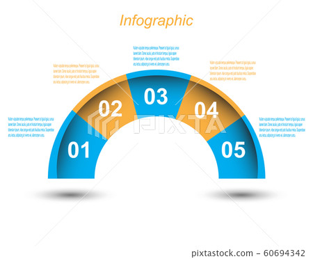 Info-graphic design template. 60694342