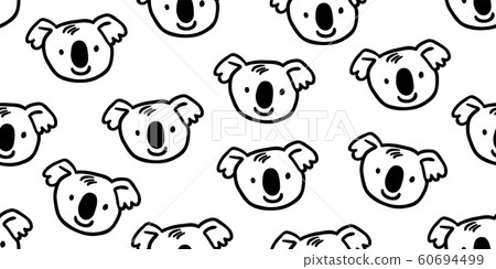 cute koala australia scandinavian seamless pattern 60694499