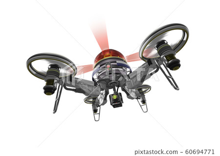 警用無人機（配備攝像頭的類型：透明材質版本） 60694771