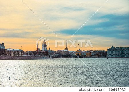 Rostral Columns on the spit of Vasilievsky island. Rostral Columns on the spit of Vasilievsky island. 60695082