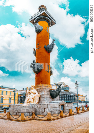 Rostral Columns on the spit of Vasilievsky island. Rostral Columns on the spit of Vasilievsky island. 60695085
