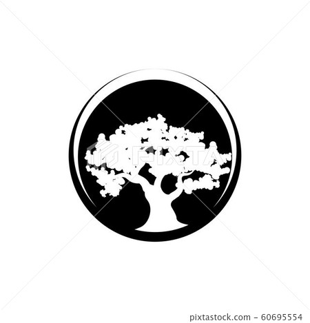 Oak Tree icon Vector Illustration design Logo - Stock Illustration ...