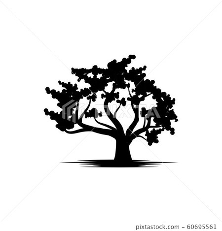 Oak Tree icon Vector Illustration design Logo - Stock Illustration ...