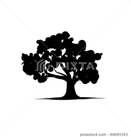 Oak Tree icon Vector Illustration design Logo - Stock Illustration ...
