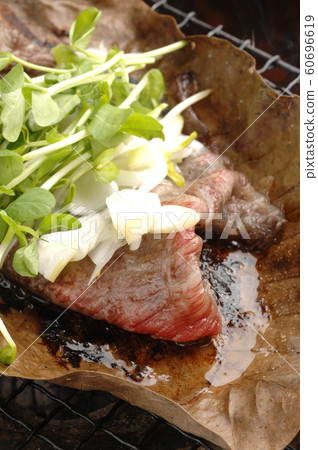 Grilled fried beef Beef Yakiniku Hida beef 60696619