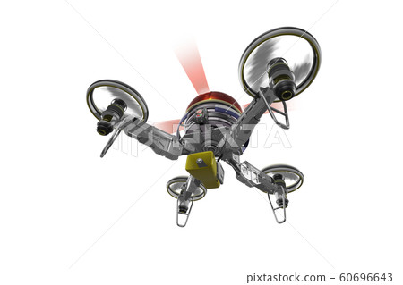 Police drone (with speaker: transparent material version) Police drone (with speaker: transparent material version) 60696643