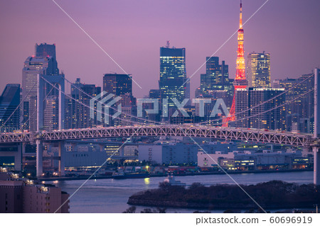 “東京”東京台場夜景 “東京”東京台場夜景 60696919
