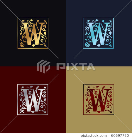 Letter W Decorative Logo Letter W Decorative Logo 60697720