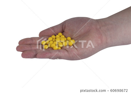 hand with drugs 60698672