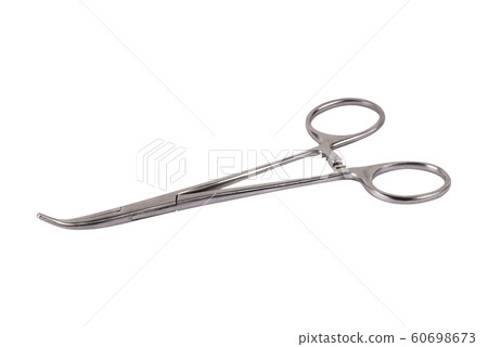 Hemostat isolated on white 60698673